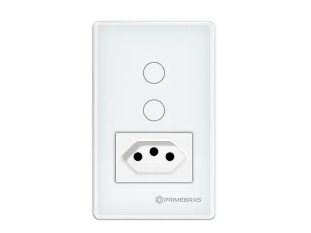 Interruptor Inteligente 2 Canais c/tomada (TP1012B)