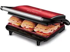 Grill Elétrico Mondial PG-01-RC Master Press Inox Red 220V