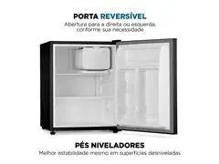 Frigobar Mondial 73L Porta Reversível Preto 220V - 1