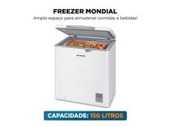 Freezer Horizontal 150L Mondial Branco 110V - 3