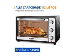 Forno Elétrico 52L Grand Family II Mondial Preto/Inox 1800W 110V - 1