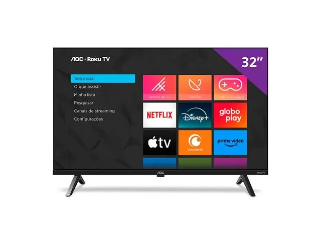 Smart TV AOC 32" HD Roku - Wi-Fi, HDMI, USB