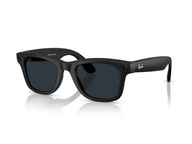 Óculos Ray-Ban Meta Wayfarer Matte Black | Transitions Gray