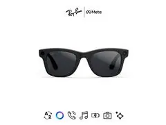 Óculos Ray-Ban Meta Wayfarer Matte Black | Transitions Gray