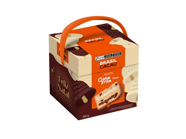 Panettone Trufado Gato Mia Duo Brasil Cacau 670 G