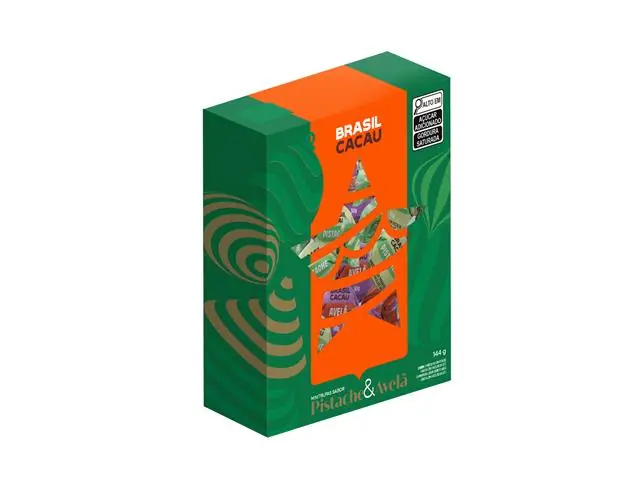 Caixa Mini Trufas Avelã E Pistache Brasil Cacau 144 G