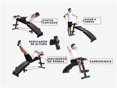 Prancha Abdominal Gadnic Multifuncional Com Apoio E Elásticos - 2