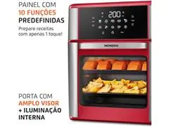 Air Fryer Afon-12l-ri Mondial Vermelho 220V - 4