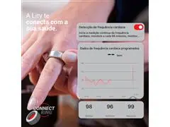 ANEL INTELIGENTE (CONNECT RING) COM MONITORAMENTO DE SAÚDE Dourado - 9