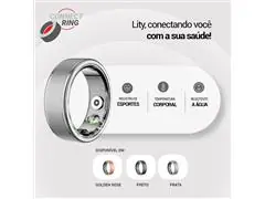 ANEL INTELIGENTE (CONNECT RING) COM MONITORAMENTO DE SAÚDE  Preto - 3