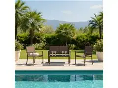 Conjunto Terraço Relax Com 4 Pecas Cinza - 0