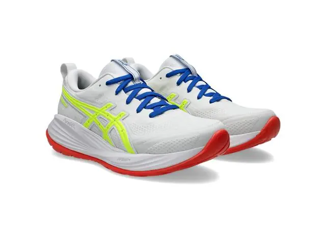 Tênis Asics Gel-Cumulus 27 Atc White/Safety Yellow Fem Tam 38