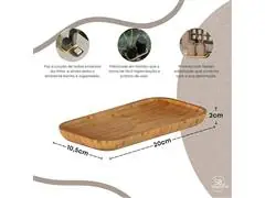 Bandeja 20 X 10 X 1,9 Cm Bambu - 1