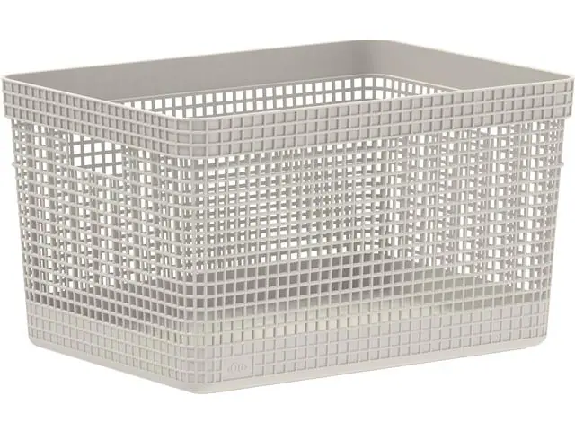 Cesto Grid 20 L Bege Fechado