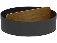 Org Giratorio Alto Com Divisoria Lume Preto Fechado