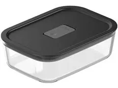 Pote De Vidro Hermetico 850Ml Fresh Lock  Preto Fechado - 0