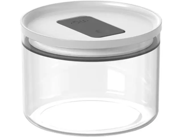 Pote Hermetico Redondo 450Ml Duo Lock  Branco Fechado