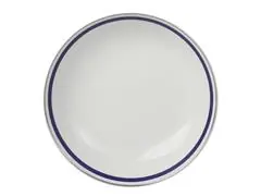 Aparelho jantar Très Classique porcelana Silver Rim 42pçs azul - 2