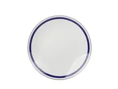 Aparelho jantar Très Classique porcelana Silver Rim 42pçs azul - 3