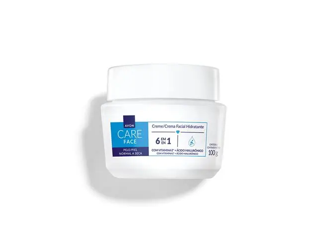 Creme Facial Avon Care Hidratante 6 em 1 100g