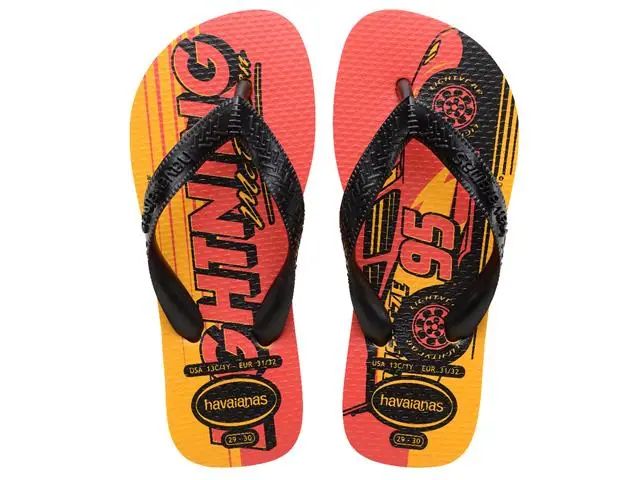 Chinelo Havaianas Kids Cars Amarelo Pop