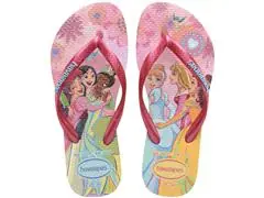 Chinelo Havaianas Kids Slim Princess Rosa Glow