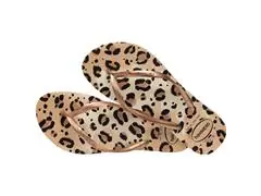 Chinelo Havaianas Slim Animals Bege/Bege - 2