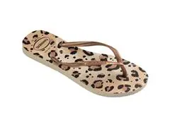 Chinelo Havaianas Slim Animals Bege/Bege - 1