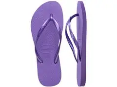 Chinelo Havaianas Slim Lilas Escuro - 4