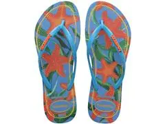 Chinelo Havaianas Slim Tropical Turquesa