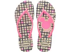 Chinelo Havaianas Slim Disney Bege Palha - 0