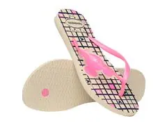 Chinelo Havaianas Slim Disney Bege Palha - 5