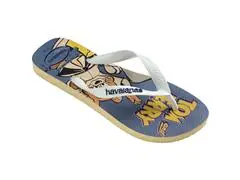Chinelo Havaianas Top Warner Clas Buttercream/Branco - 1