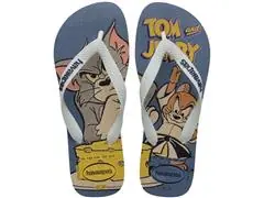 Chinelo Havaianas Top Warner Clas Buttercream/Branco