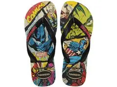 Chinelo Havaianas Top Marvel Clas Pto/Preto/Vermelho - 0