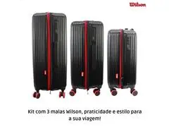 Conj. 3 Pecas Malas 360O Tm20/24/28 Wilson 65.1748-Preta - 1