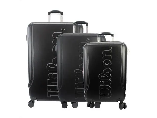 Conj. 3 Pecas Malas 360O Tm20/24/28 Wilson 65.1753-Preta