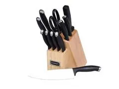 Bloco Facas Color Pro 12pc Cuisinart Cabo Preto - 1