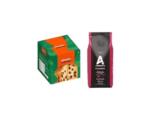 Combo Café América Gourmet 500g + Panettone Brasil 400g