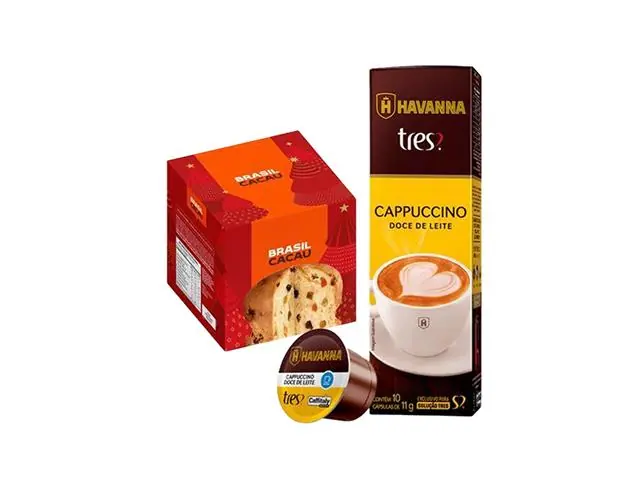 Panettone Brasil Frutas 400g + Cápsulas 3 Corações CDL