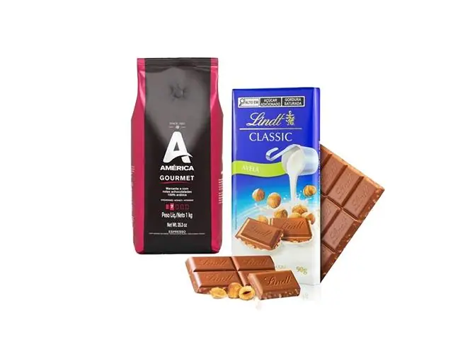 Barra Lindt Hazelnut 90g + Café América Gourmet 1kg