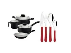 Combo Essencial Tramontina: Panelas Linz + Talheres Leme - 0