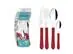 Combo Essencial Tramontina: Talheres Leme Vermelho + Copos Long Drink  - 2