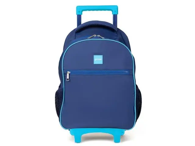 Mochila De Rodinhas Play Azul Escuro Mn