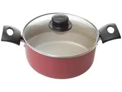 Jogo de Panelas Tramontina Turim Antiaderente Vermelho 8 pçs C/Pressão - 3