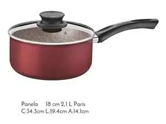 Jogo de Panelas Tramontina Paris Antiaderente Vermelho 7 Peças - 3