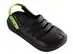 Sándalias Havaianas Kids Clog Preto/Verde Limao Tam 25-26 - 1