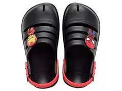Sándalias Havaianas Kids Clog Marvel Novo Grafite Tam 27-28