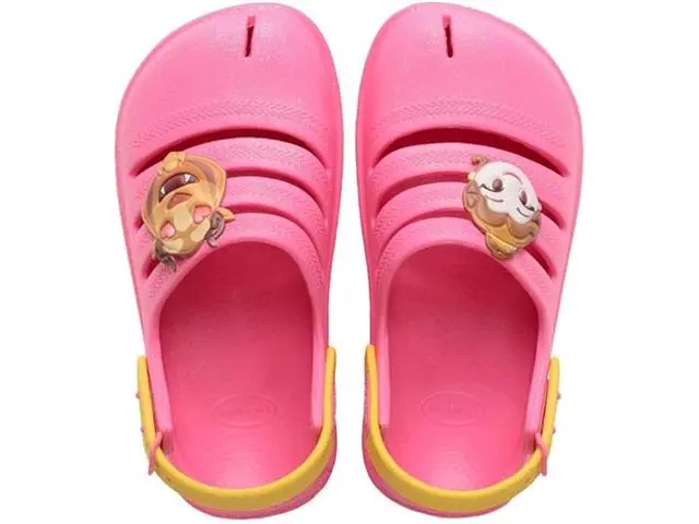 Sándalias Havaianas Kids Clog Princesas Ciber Pink Tam 25-26