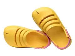 Sándalias Havaianas Kids Clog Amarelo Ouro/Pink Lemonade Tam 33-34 - 3